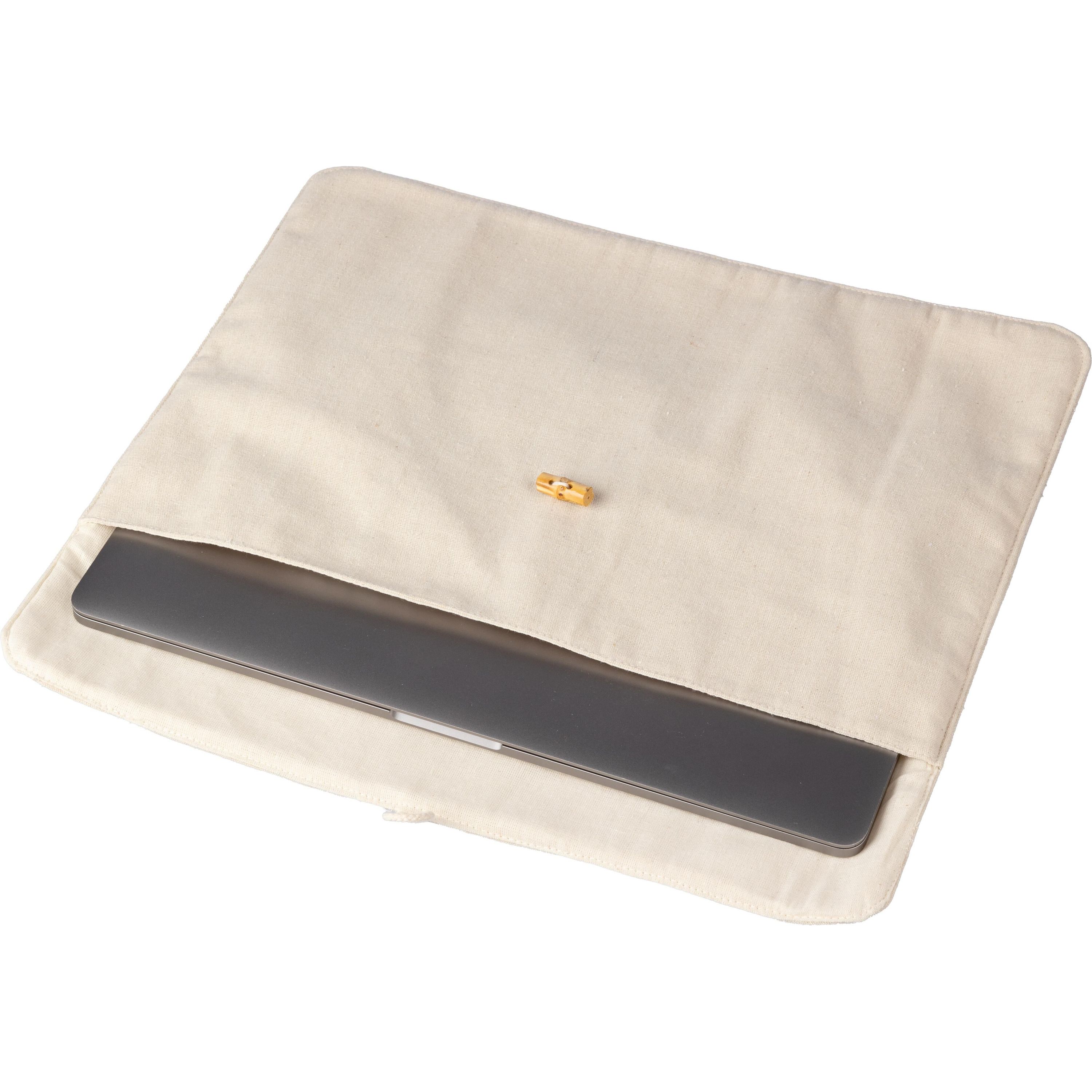 Laptoptasche aus Baumwolle (220 gr/m²) Dirk  - schwarz-87