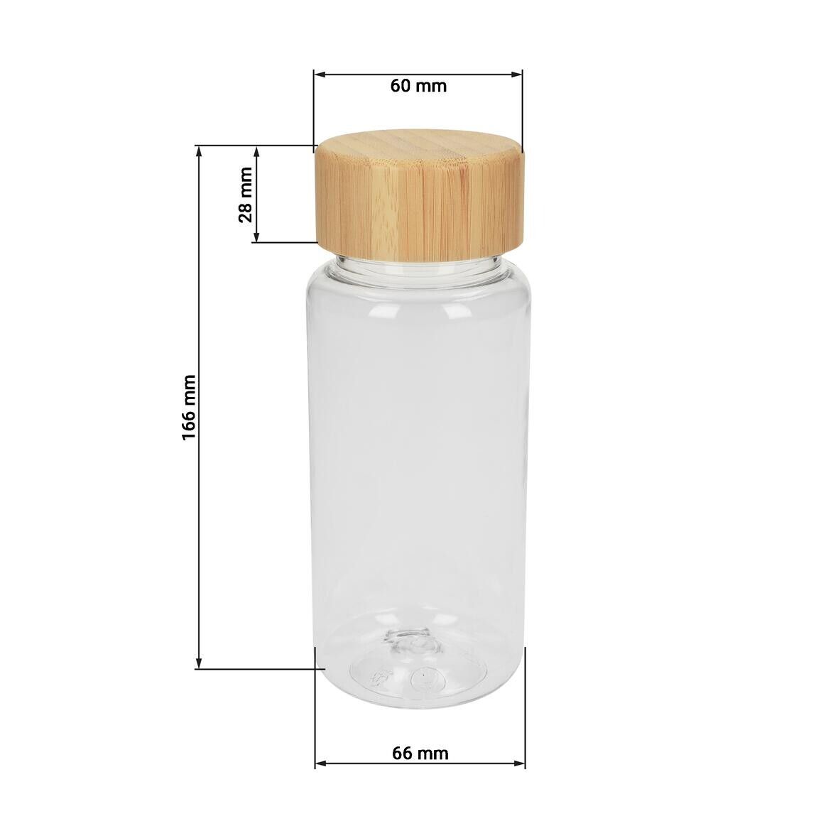 Trinkflasche Natural, 400 ml - schwarz-636