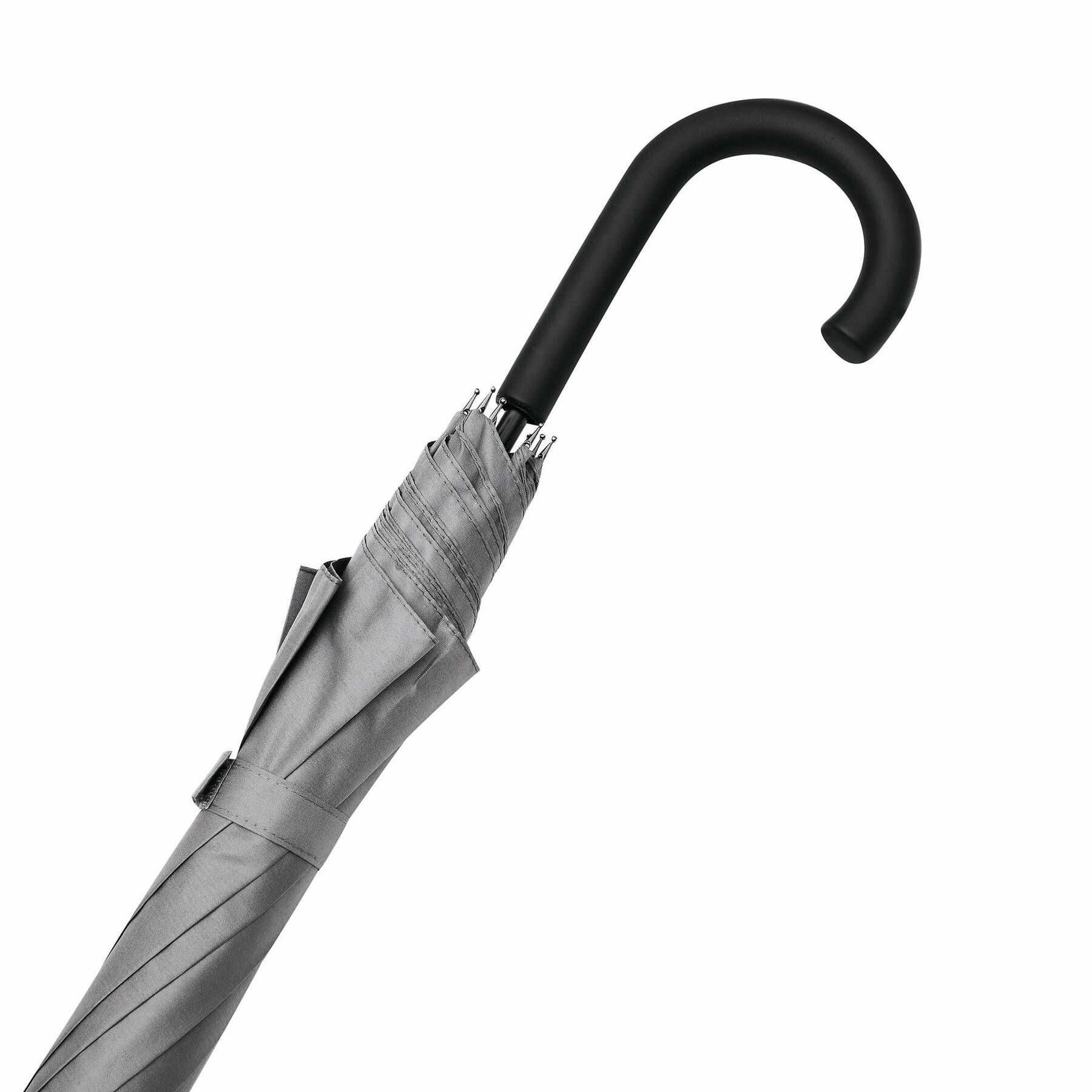 Windproof-Stockschirm WIND - hellgrau-414