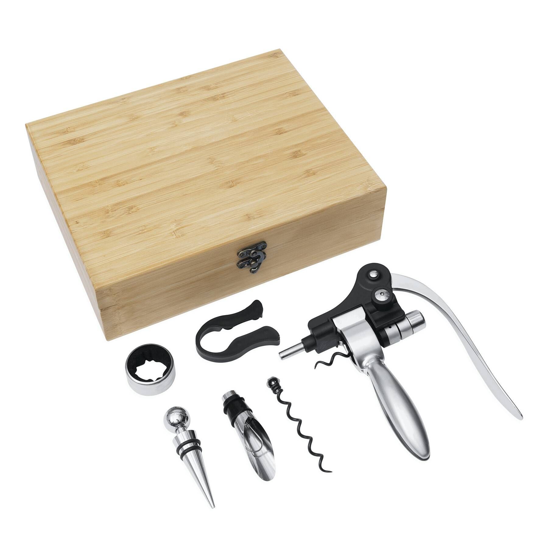 Weinset NOBLE WINE - braun - silber-241