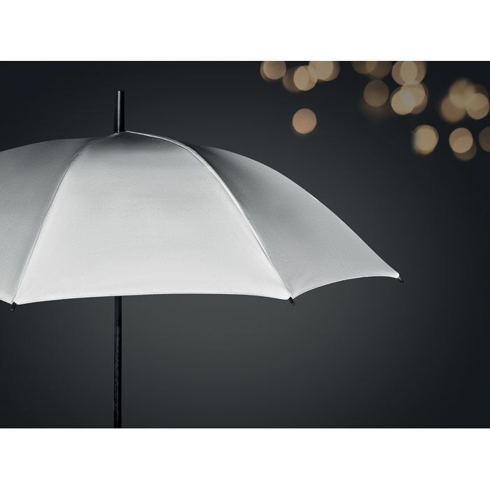 Reflektierender Regenschirm VISIBRELLA - mattsilber-680