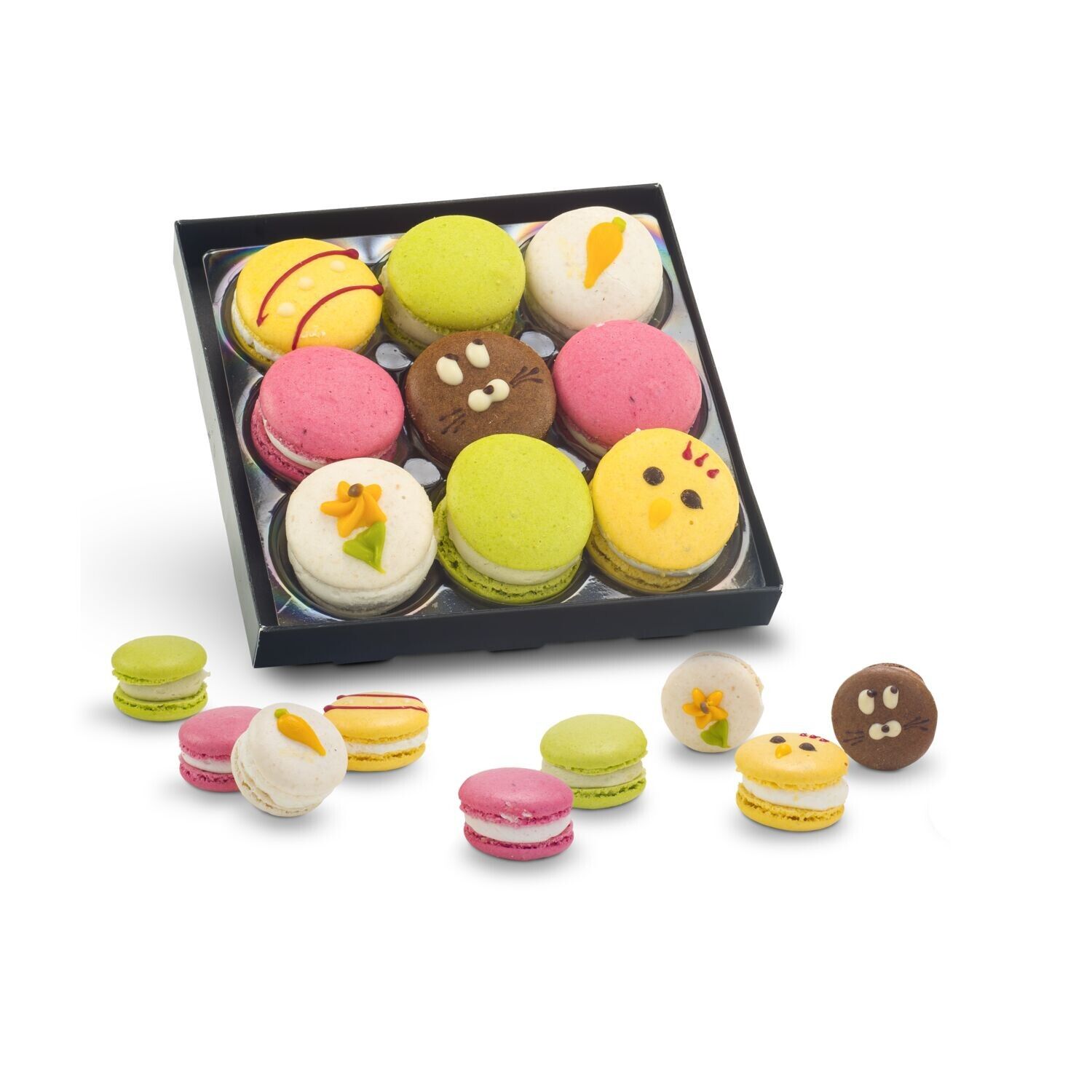 Bunte Oster-Macarons, 90 g-358