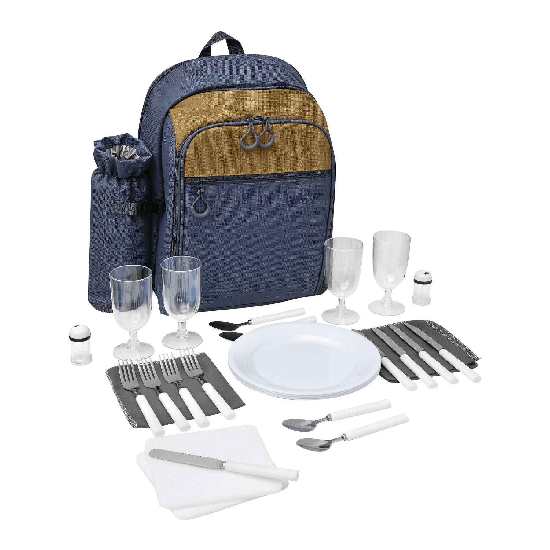 Picknick-Rucksack SMART TRIP - blau - braun-656