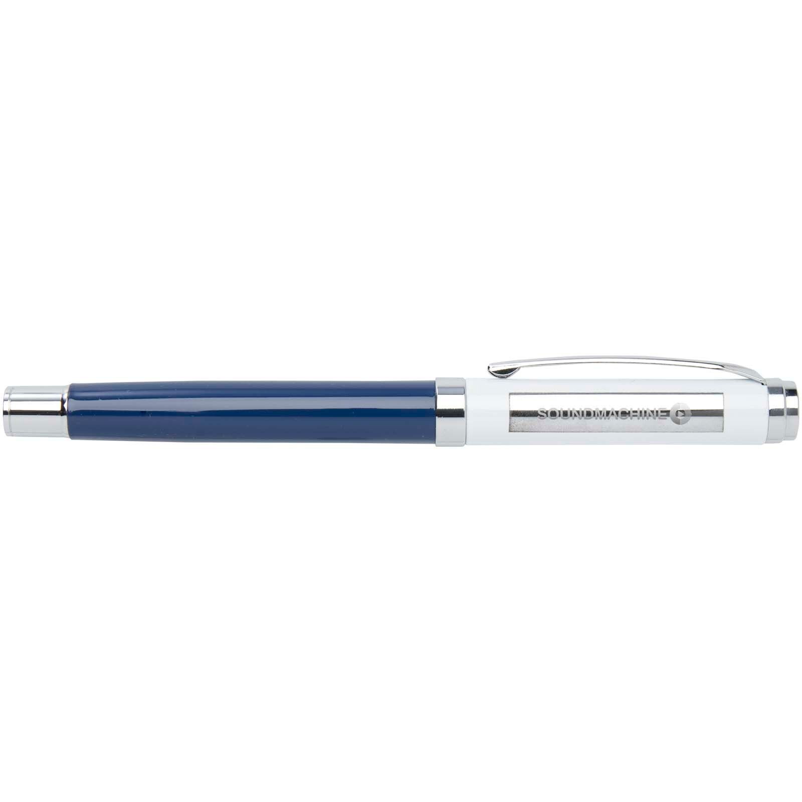 Legato Elegance A5 Hardcover Notizbuch mit Tintenroller Set - ozeanblau -  weiss-972