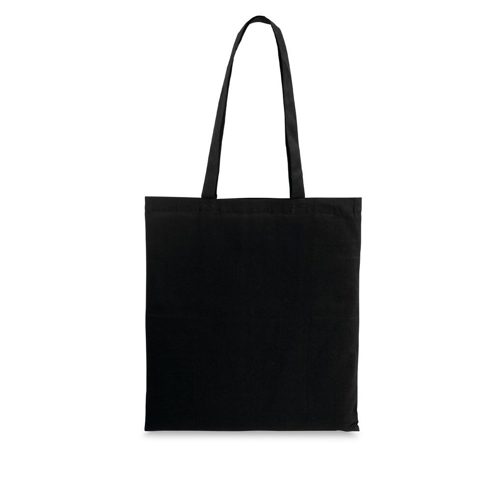 WHARF Tragetasche aus 100% Baumwolle (100 g/m²) - schwarz-564