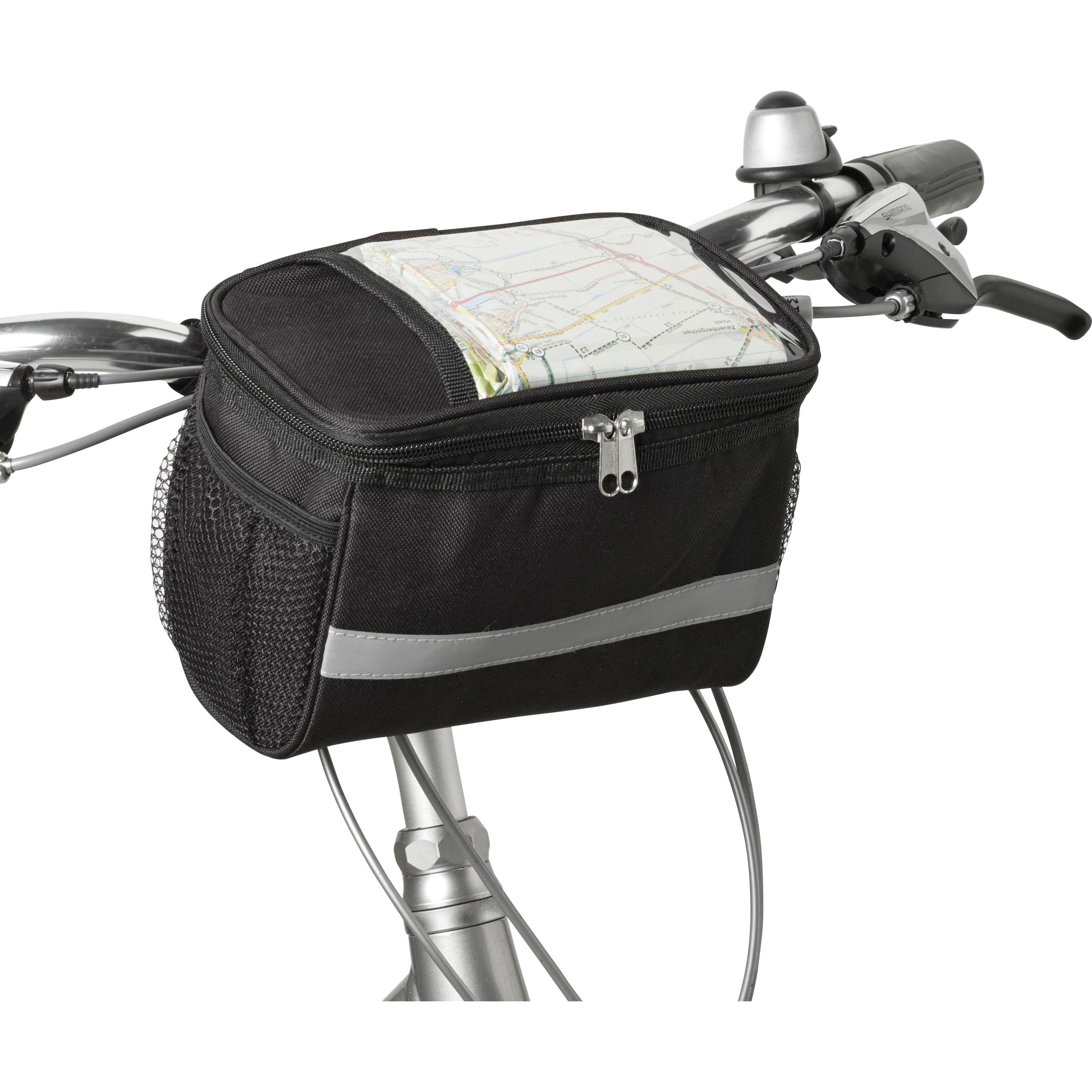 Fahrradlenker-Kühltasche aus Polyester Prisha - schwarz-340