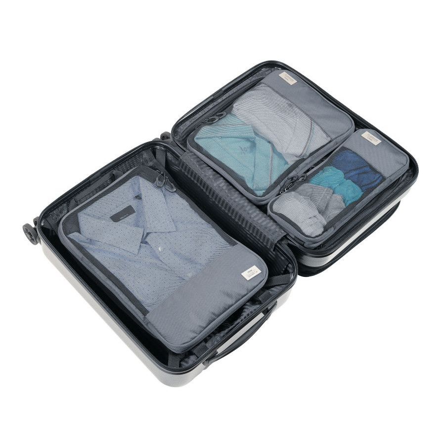 Reise-Kompressionstaschen Set BLUE CYCLE PACKING CUBES - dunkelgrau-140