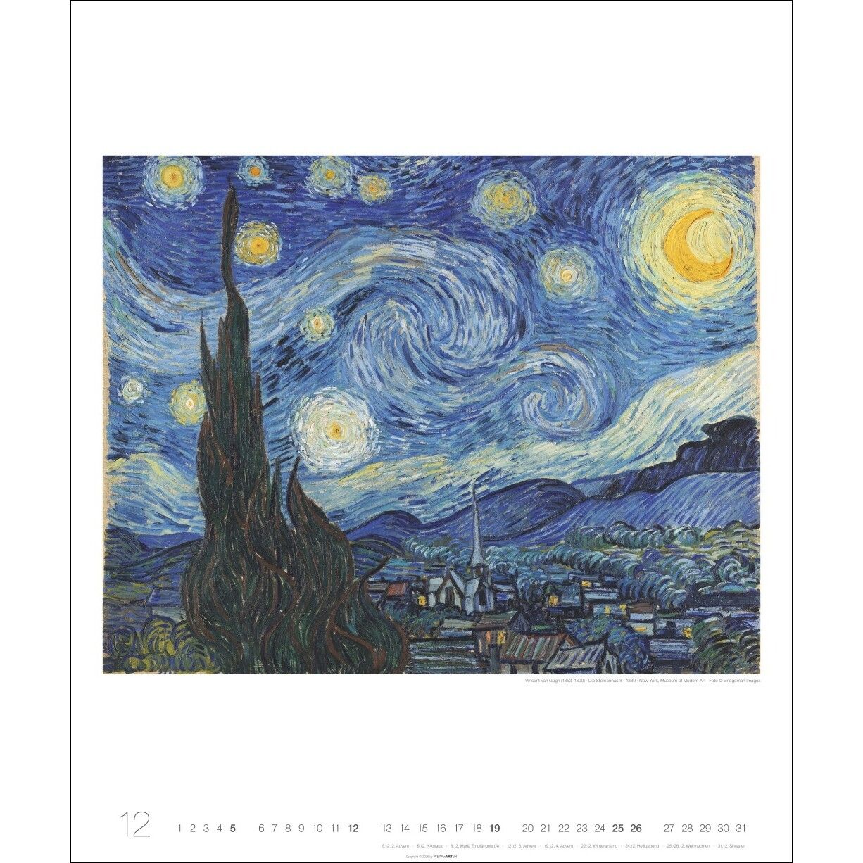 Vincent van Gogh Edtion - Kunst & Kultur Kalender-906