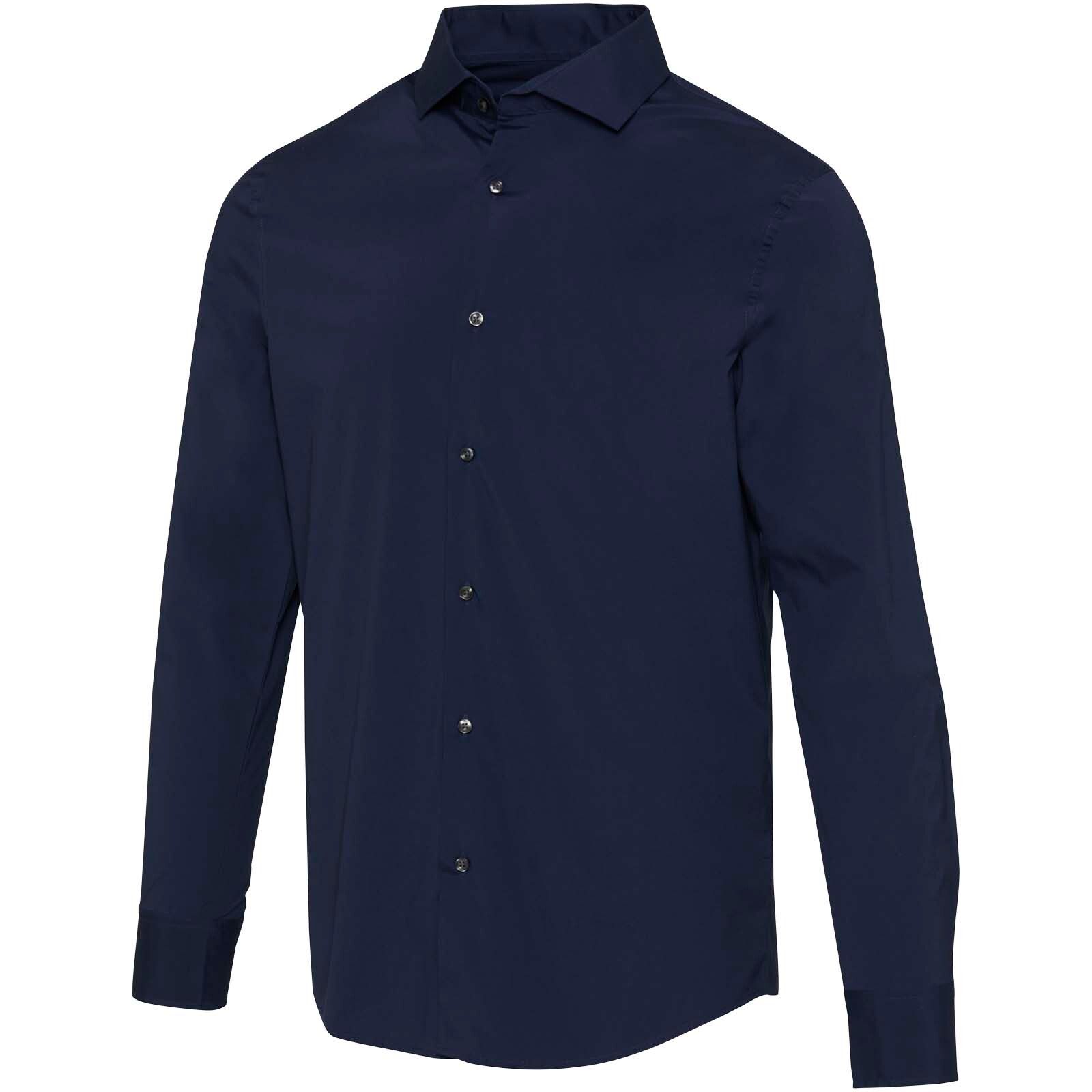 Carnelian Popeline Hemd - marineblau - 3XL-307
