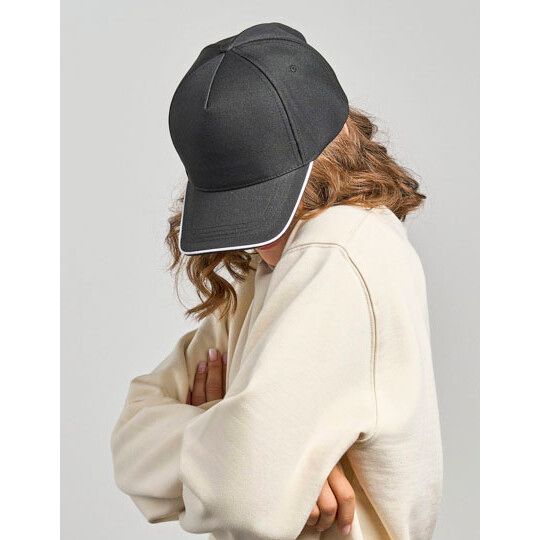 Recy Five Piping Cap - pink - white-101