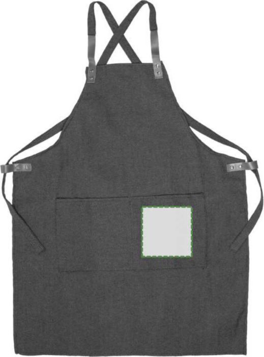 Veredelungsposition Tasche auf der Vorderseite