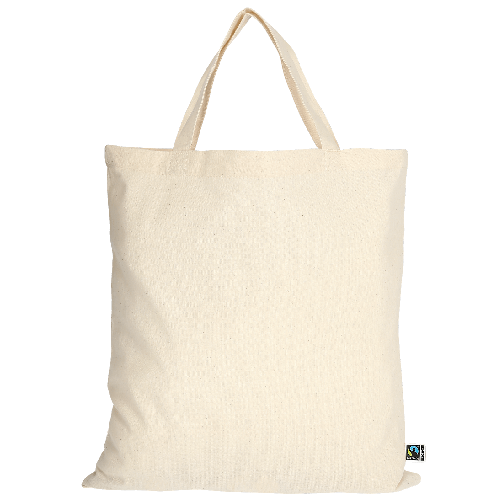 Einkaufstasche Fairtrade-Baumwolle - kurze Henkel - natur-858