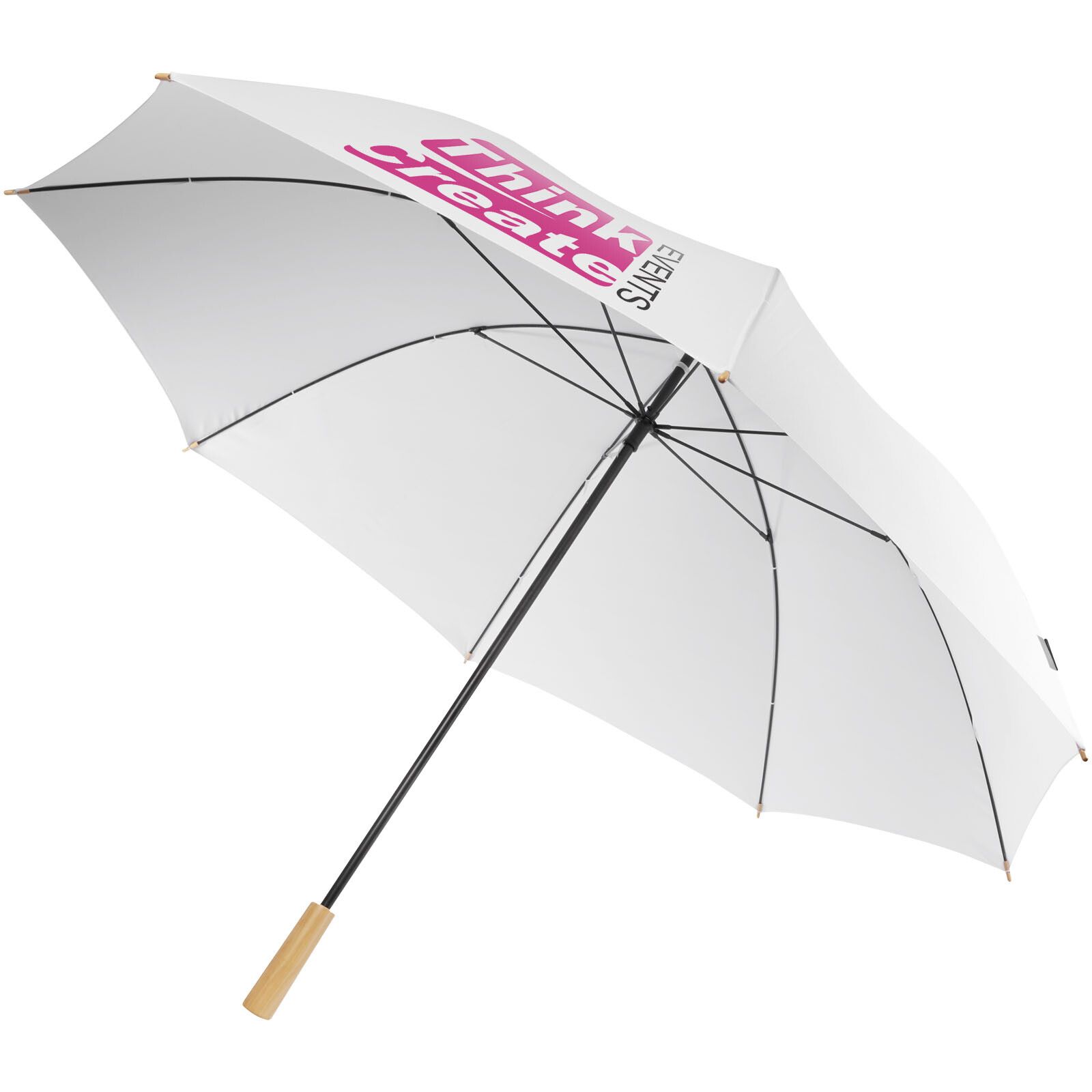 Romee 30'' windbeständiger Golfschirm aus recyceltem PET - weiss-741