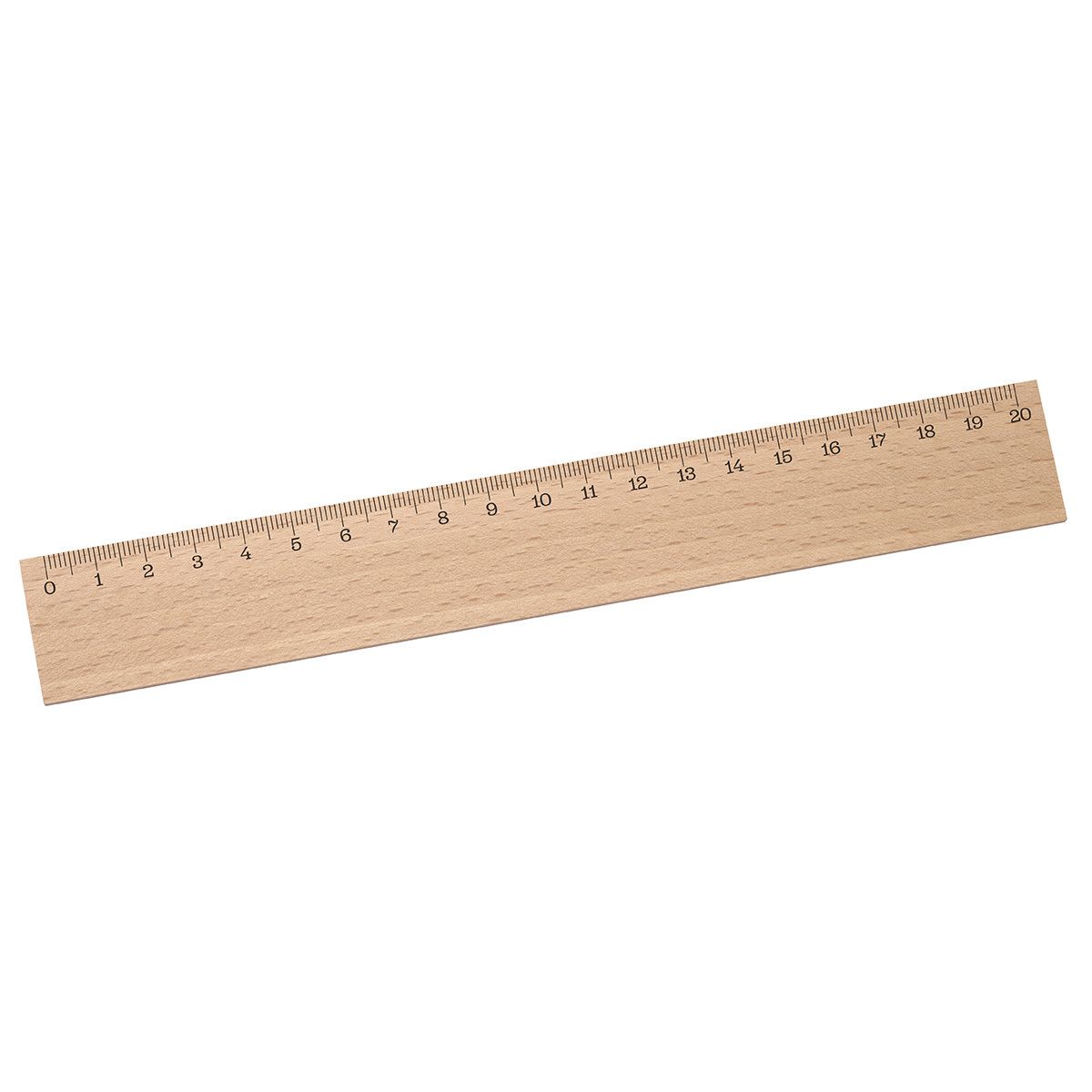 Lineal Holz 20 cm - beige-182
