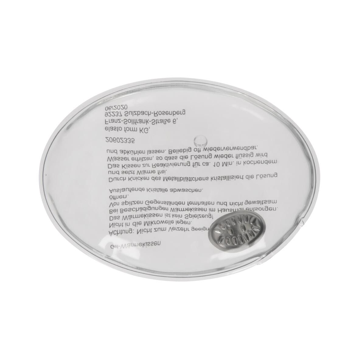 Gel-Wärmekissen Oval, groß - transparent-81