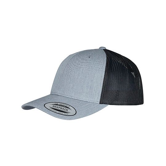 Retro Trucker 2-Tone - heather grey - black-556