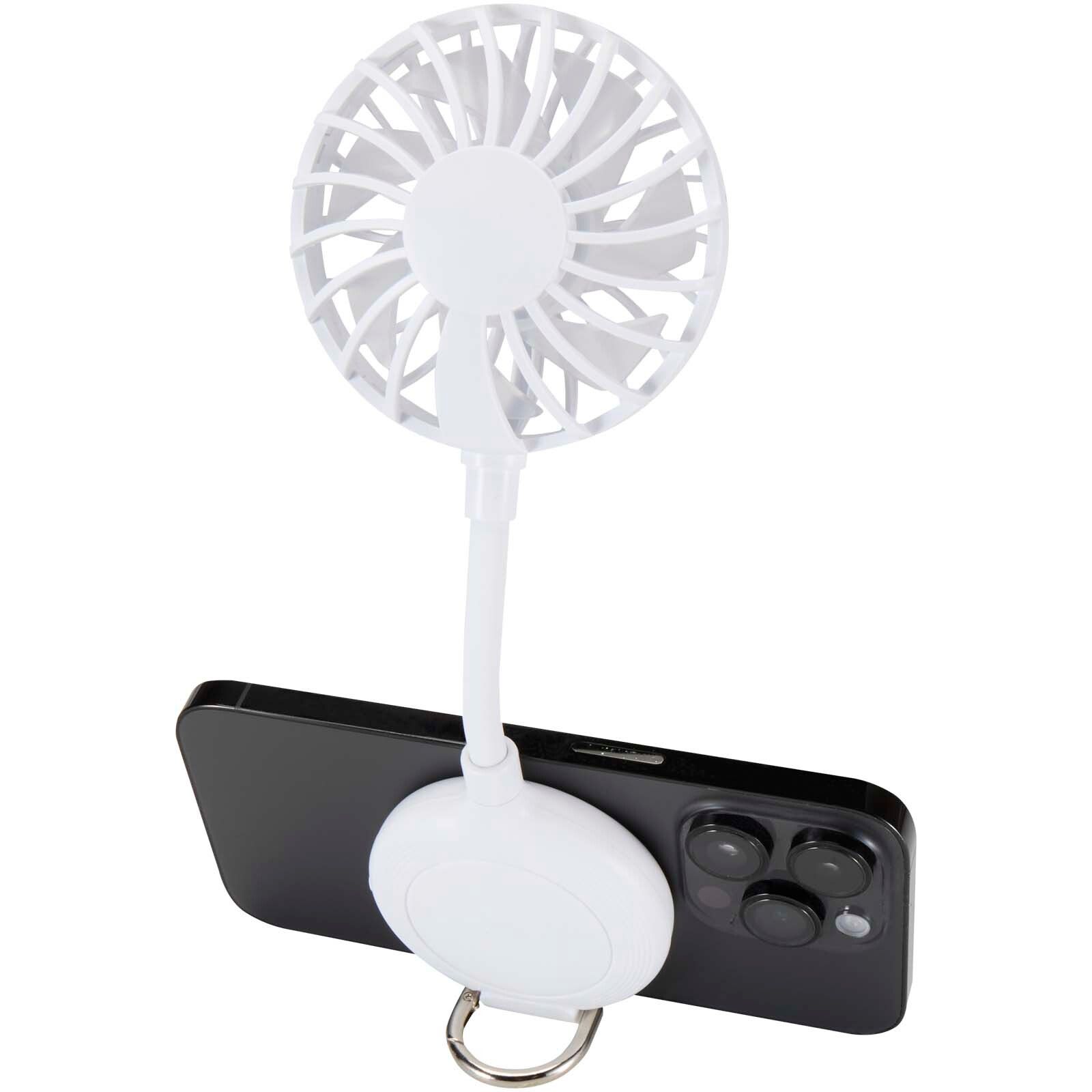 Ventio Magnetischer, tragbarer Ventilator aus recyceltem Kunststoff - weiss-788