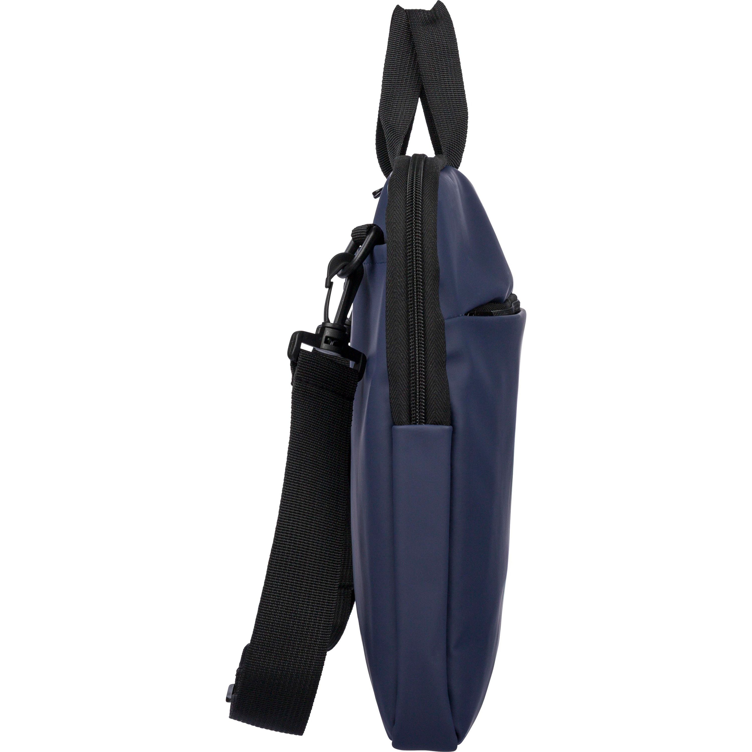 Recycelte PU-Laptoptasche Rafi - schwarz-155
