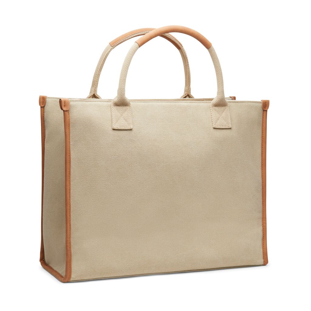 VINGA Bosler Büro-Tasche aus RCS recyceltem Canvas - beige-249