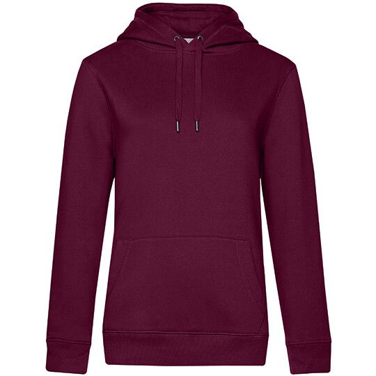 QUEEN Hooded Sweat_° für Damen - dark cherry - XL-684