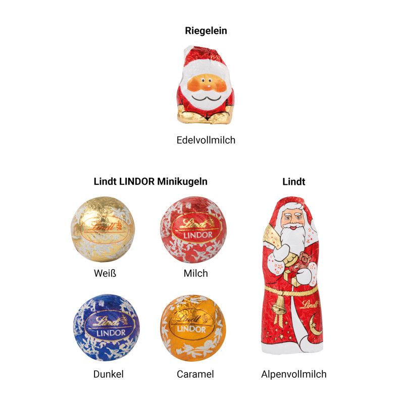 Standbodenbox, Lindt Minikugeln und Weihnachtsmann-241