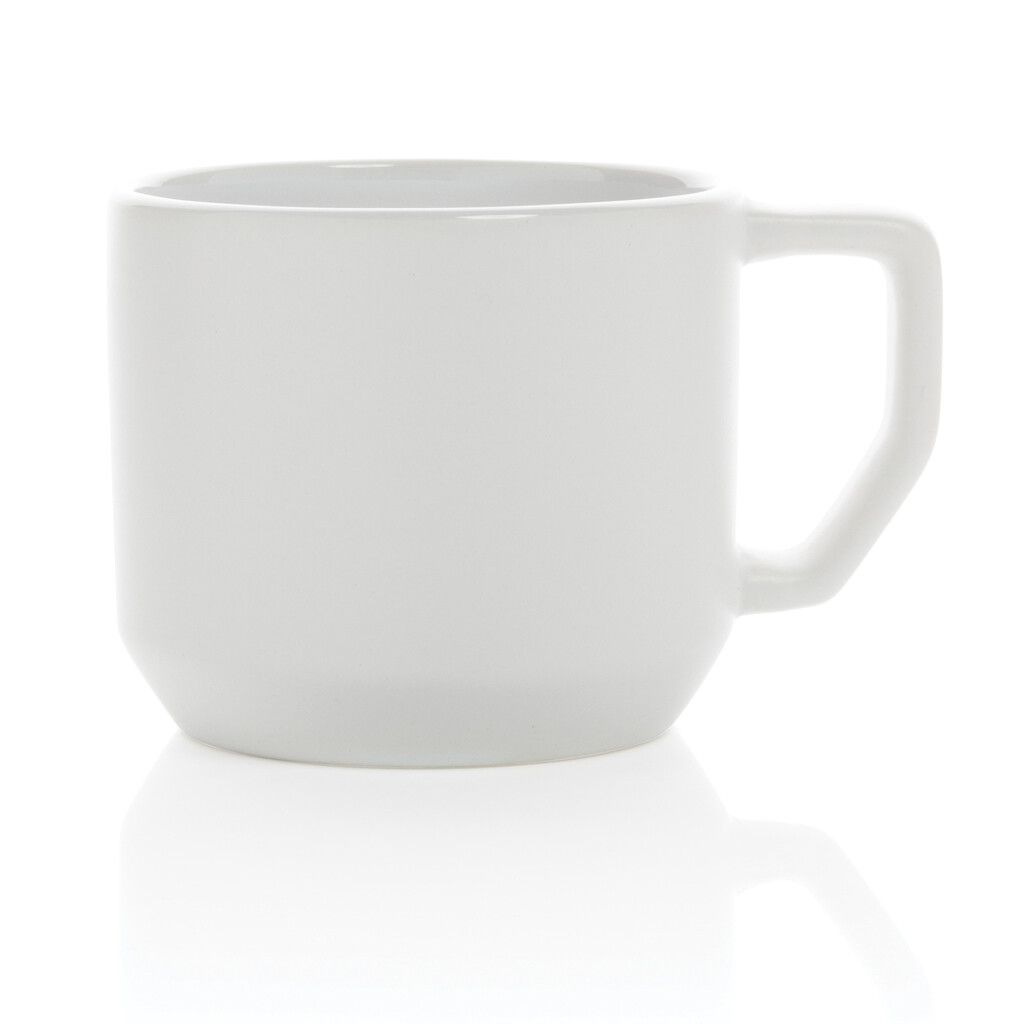 Moderne Keramiktasse, 350ml - weiß-565
