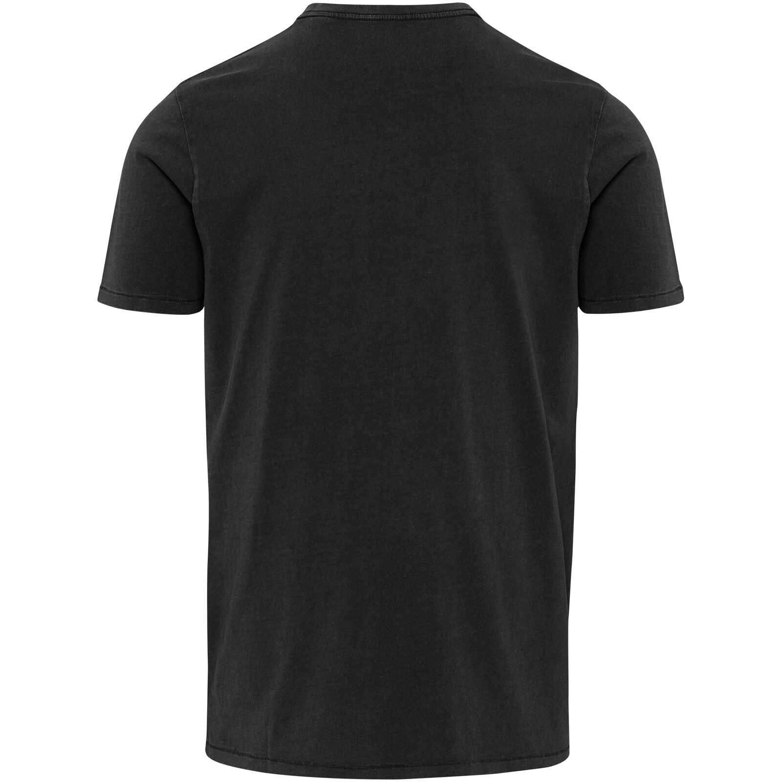 Nanaimo Kurzärmeliges T-Shirt für Herren im Washed Look, 160 g/m2 - schwarz-640