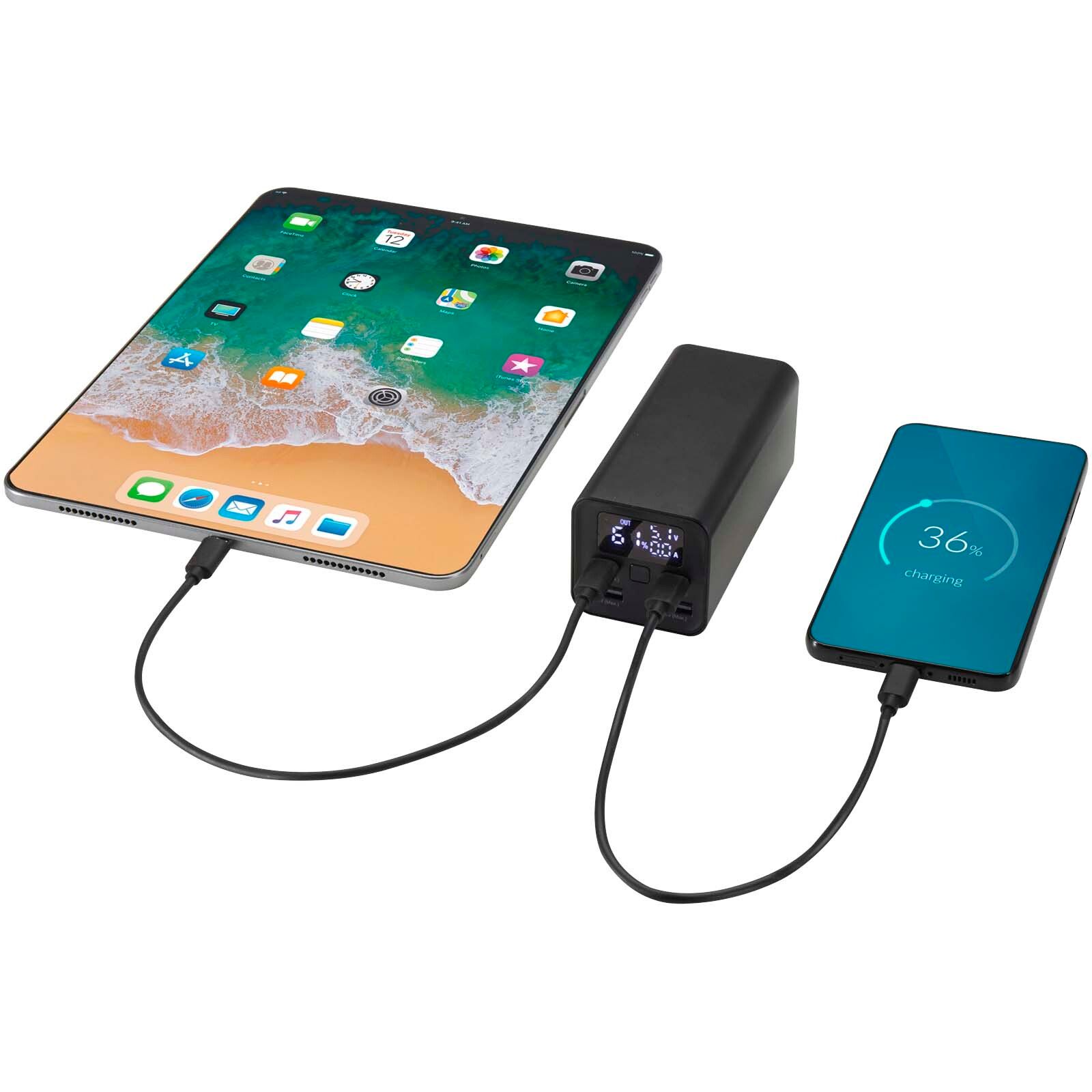 Acamar 70 W 20.000 mAh Laptop Powerbank aus recyceltem Aluminium - schwarz-653