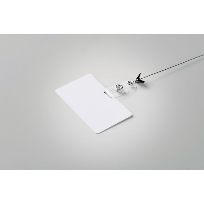 Lanyard-Ausweis 54 x 86 mm BADSMALL - weiß-175