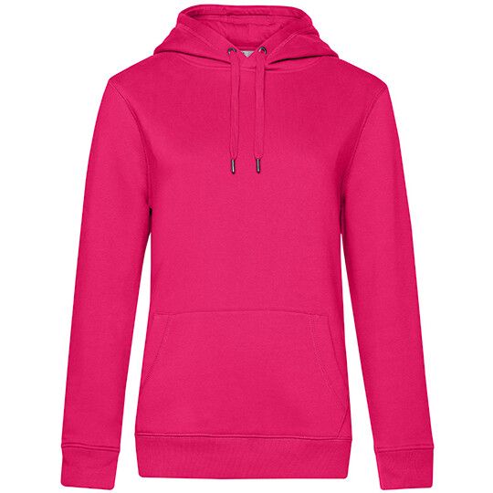 QUEEN Hooded Sweat_° für Damen - magenta pink - M-442