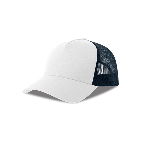 Rapper Cotton-S Cap - white - navy-318