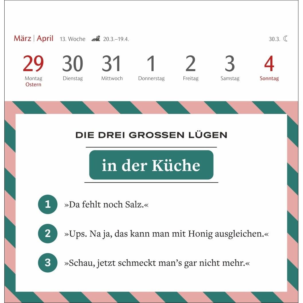 Die drei großen Lügen Premium-Postkartenkalender-926