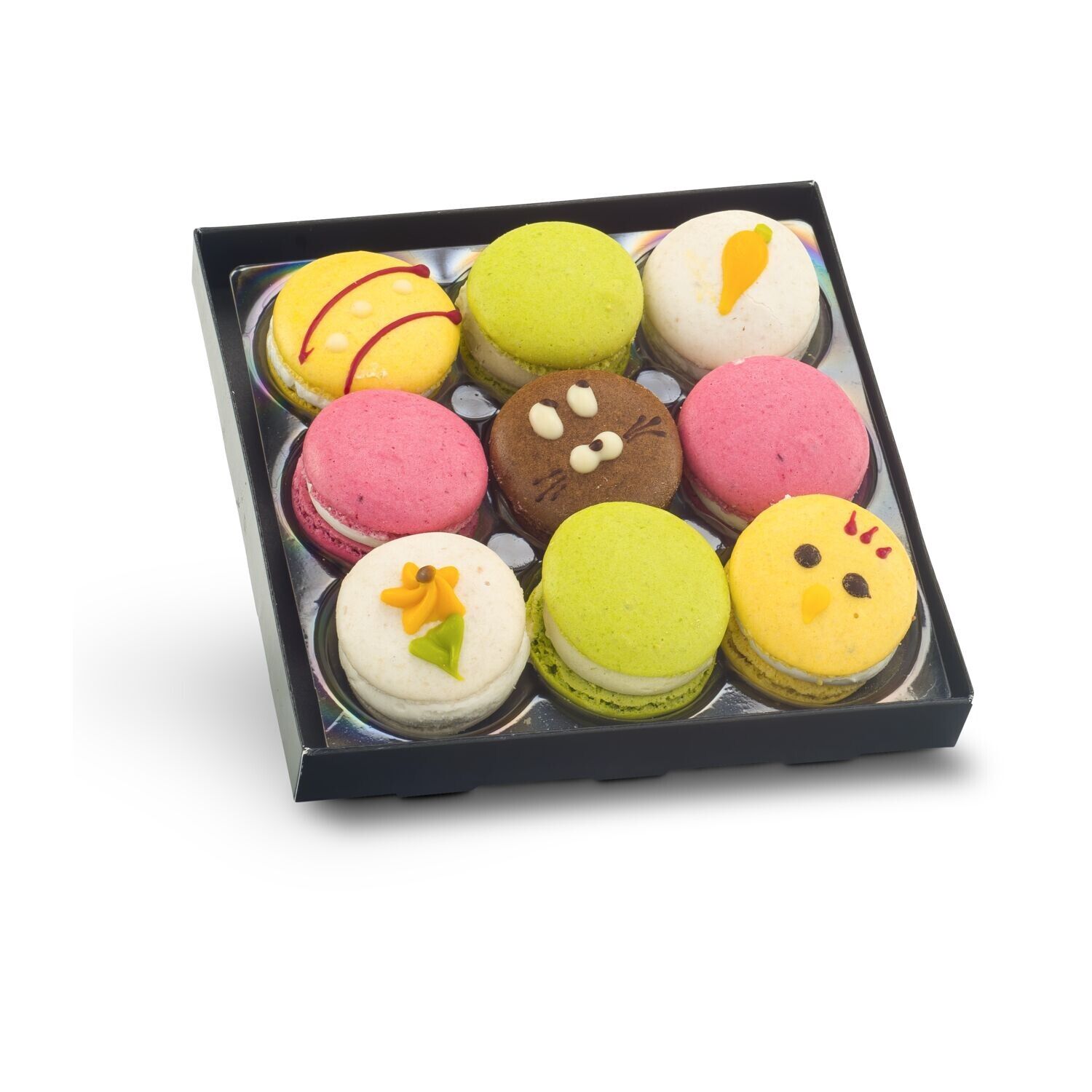 Bunte Oster-Macarons, 90 g-906