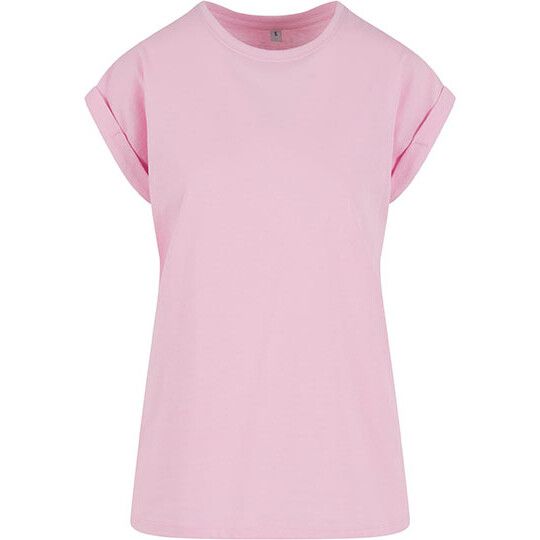 Ladies Extended Shoulder Tee - soft pink-431
