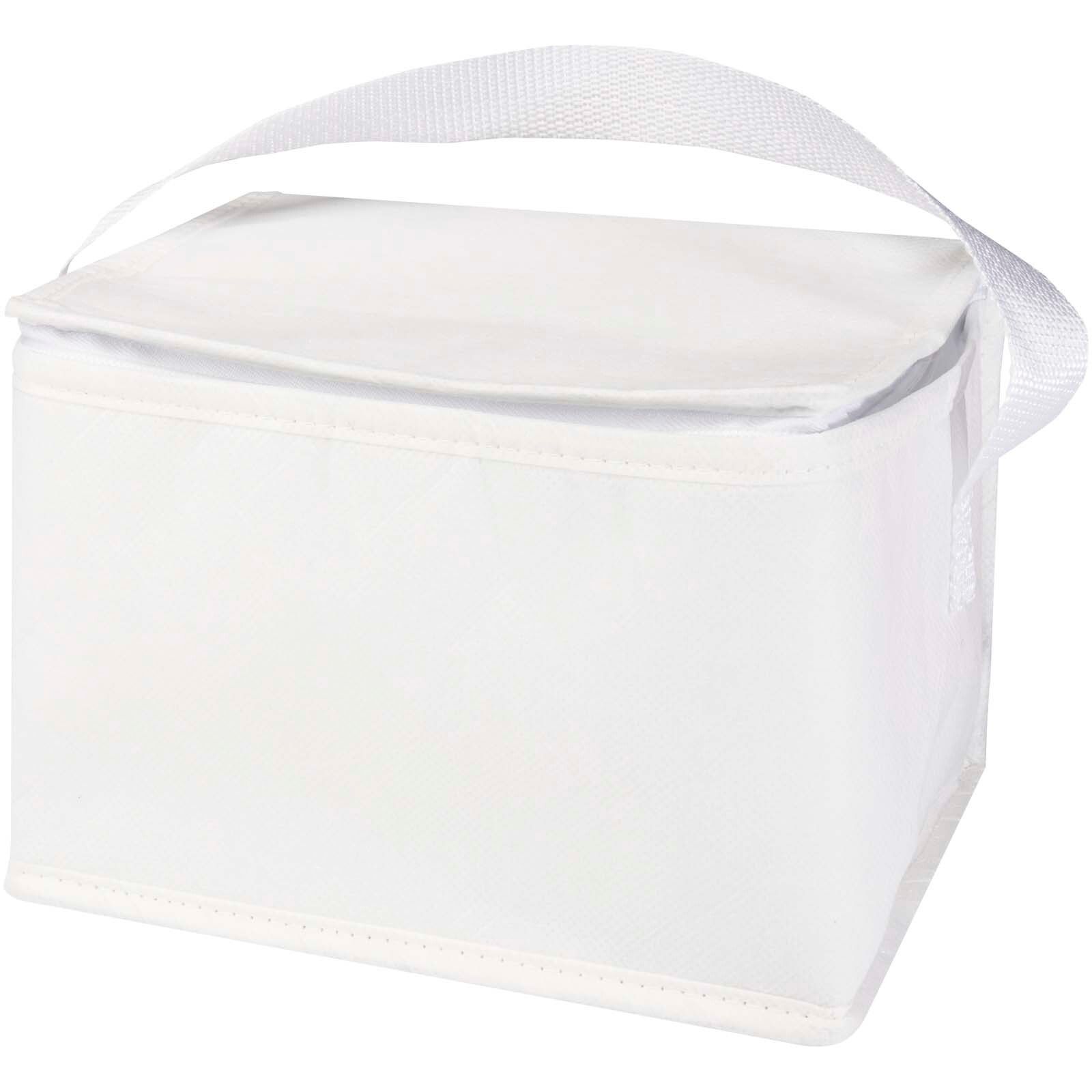 Spectrum Kühltasche aus recyceltem GRS Non Woven für 6 Dosen 4 L - weiss-367