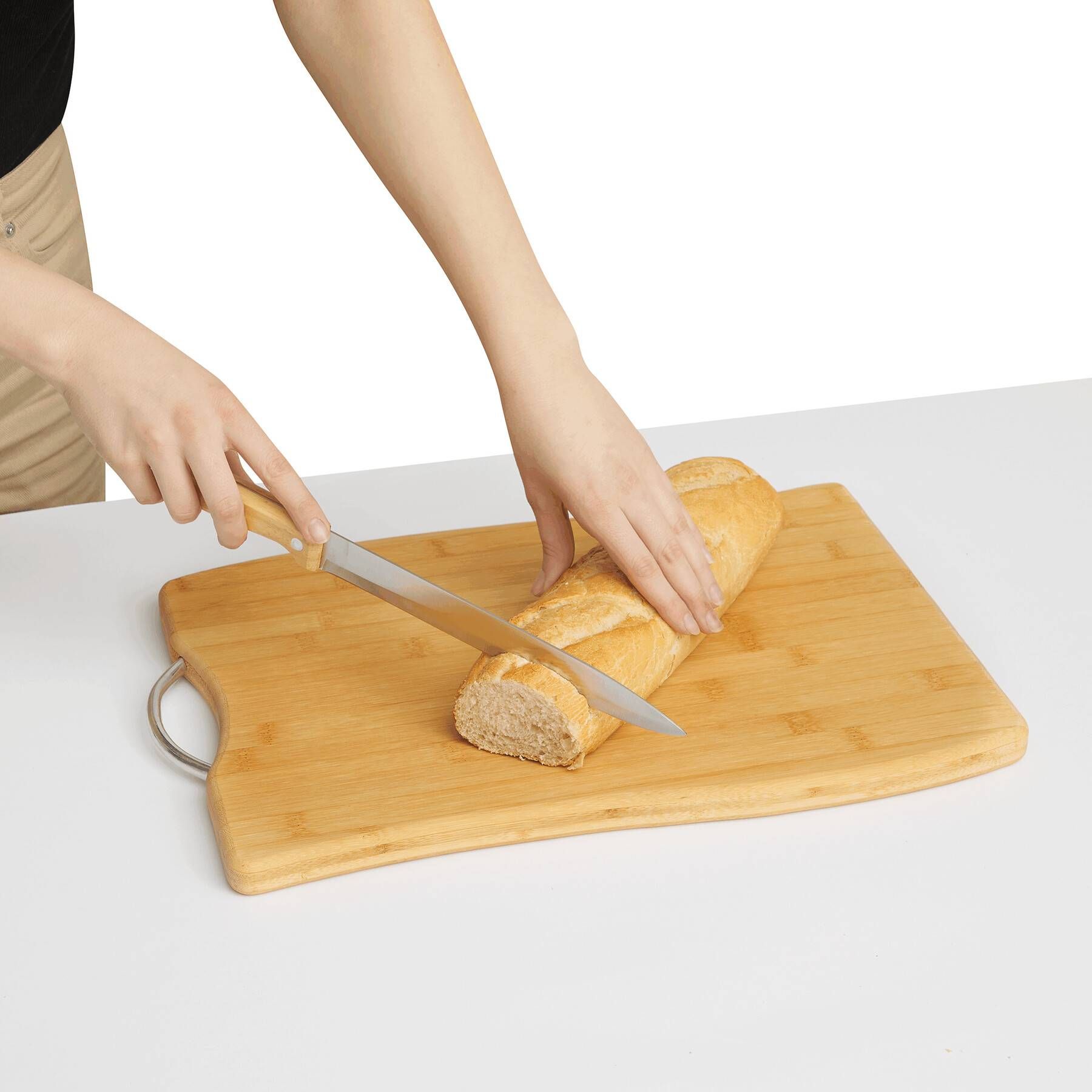 Schneidebrett BAMBOO-GRIP - braun-631