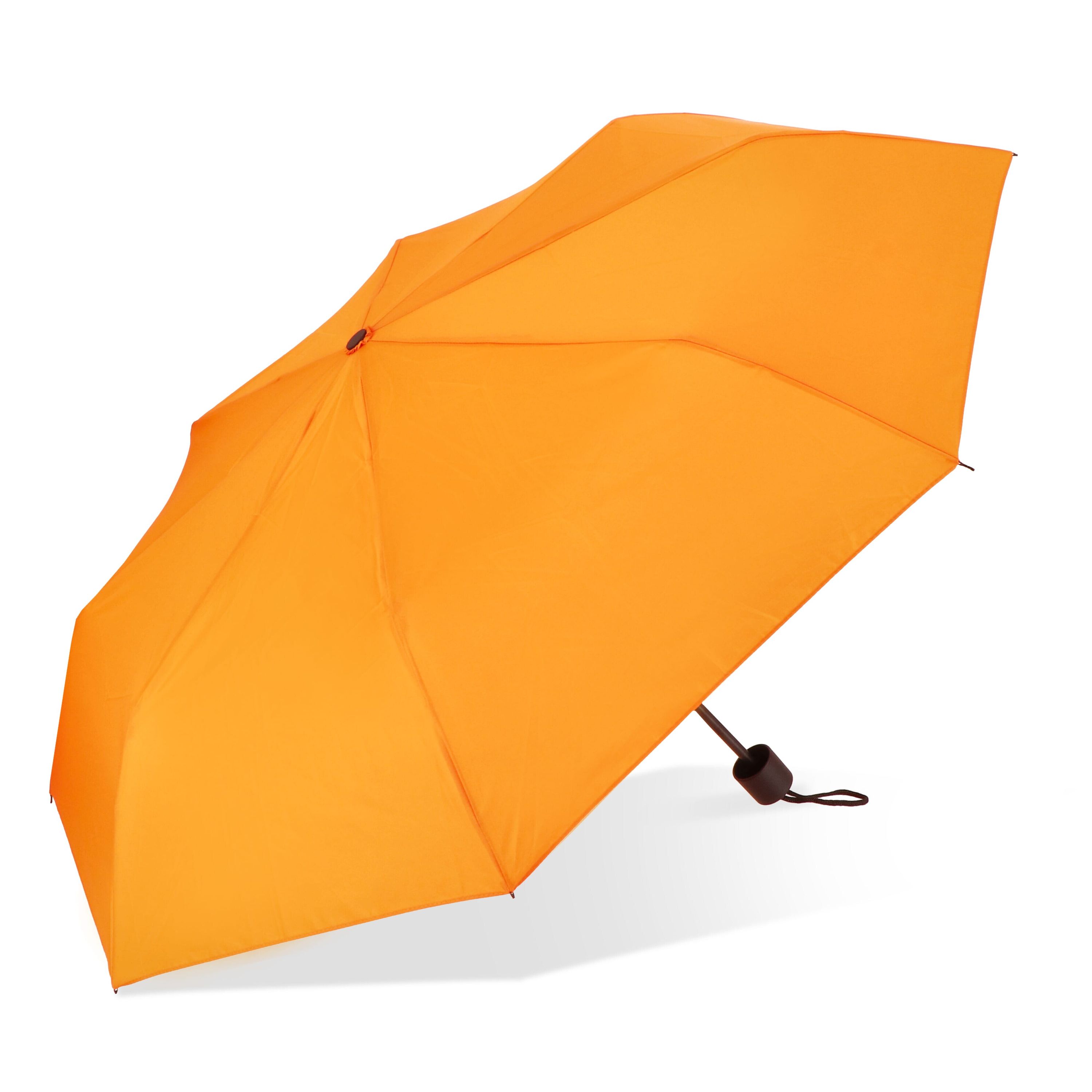 Congo 190T Pongee 21 Faltbarer Regenschirm - orange-119