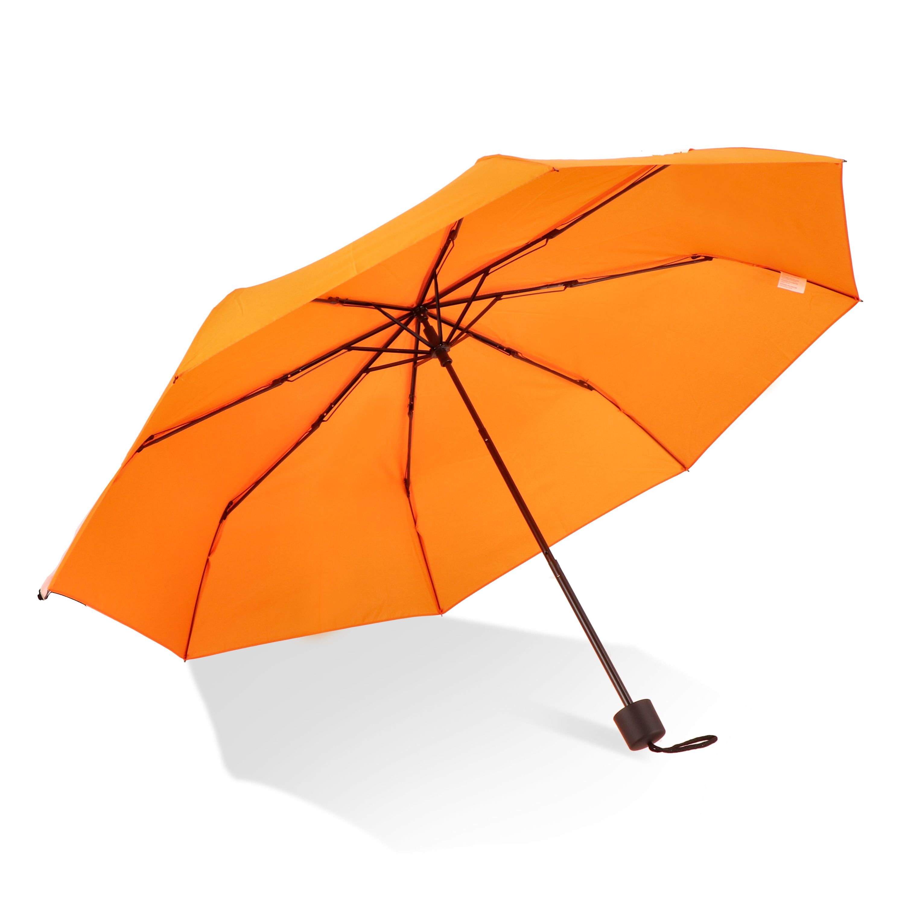 Congo 190T Pongee 21 Faltbarer Regenschirm - orange-119