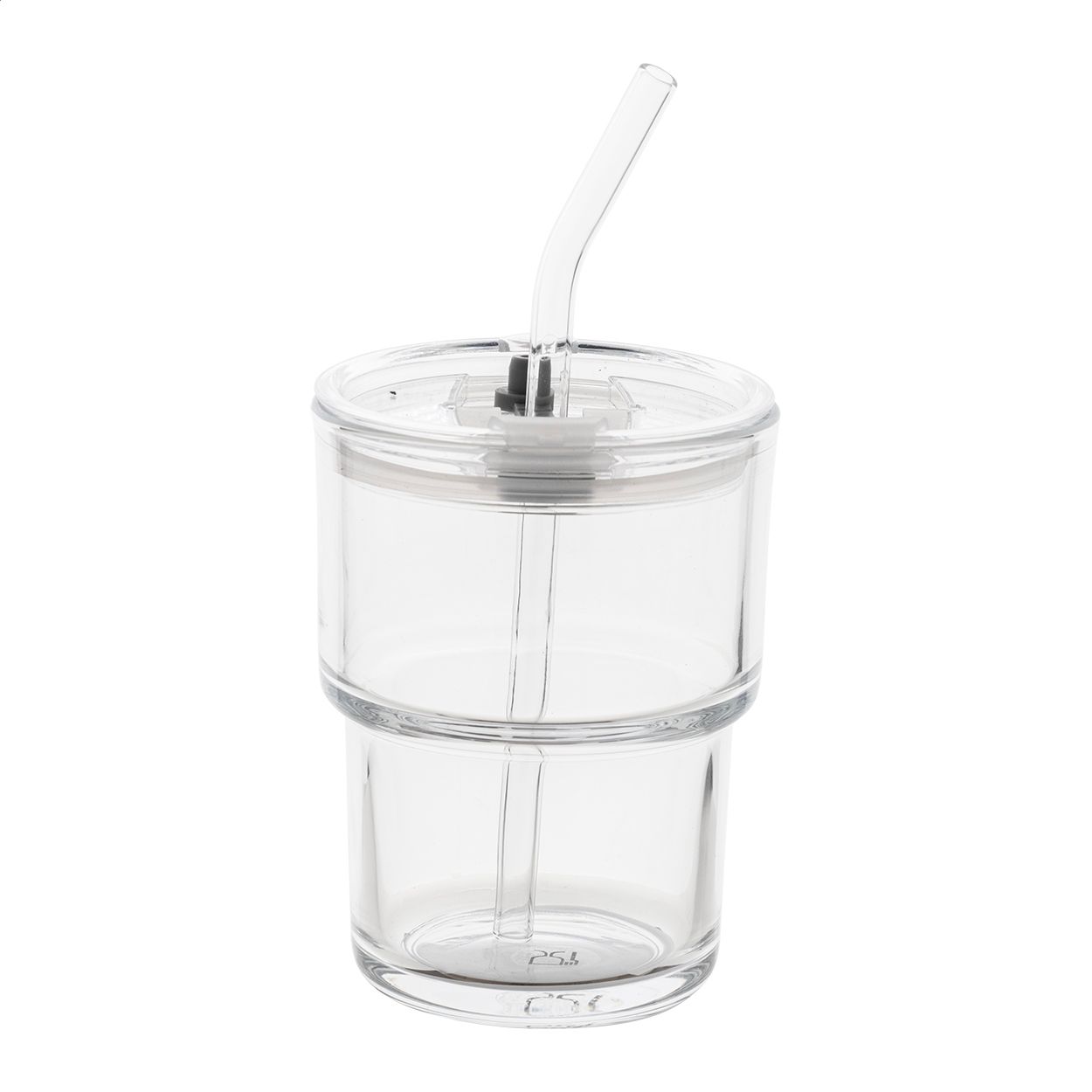Glassip Reisebecher aus Glas - transparent-468