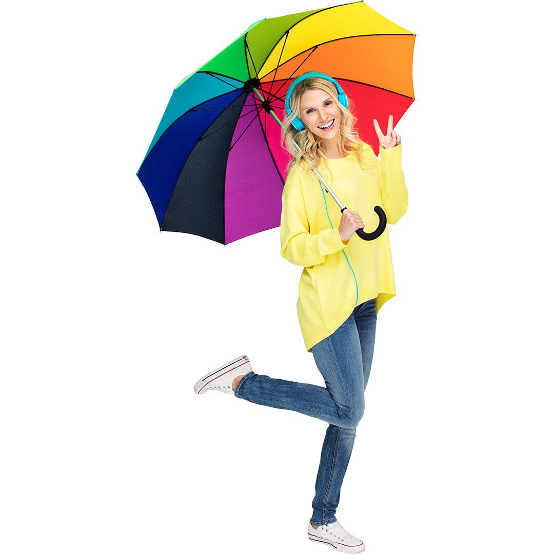 Midsize-Stockschirm ALU light10 Colori Ø115 cm - regenbogen-124