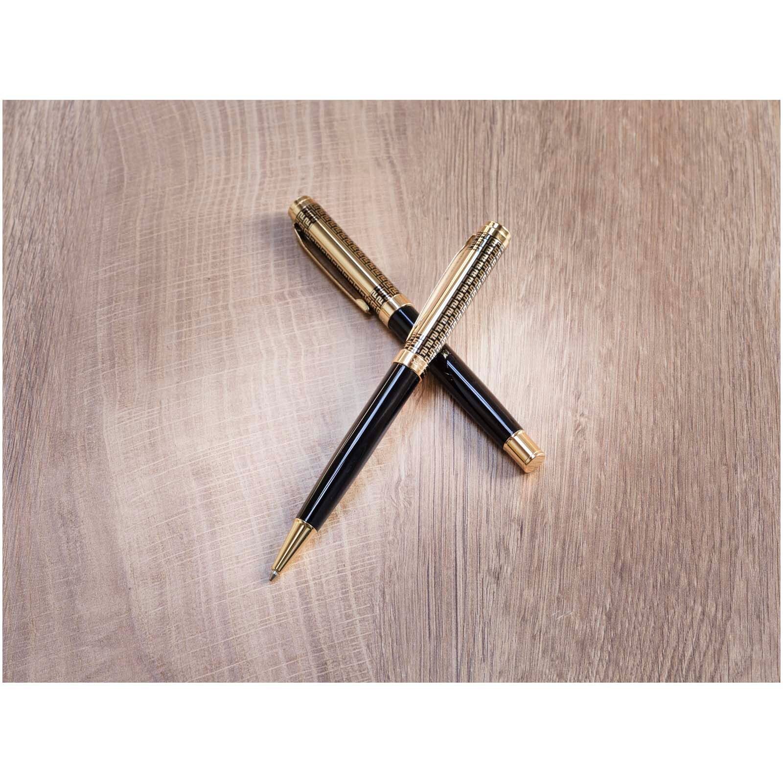 Legato Kugelschreiber und Tintenroller Set (blaue Mine) - gold-727