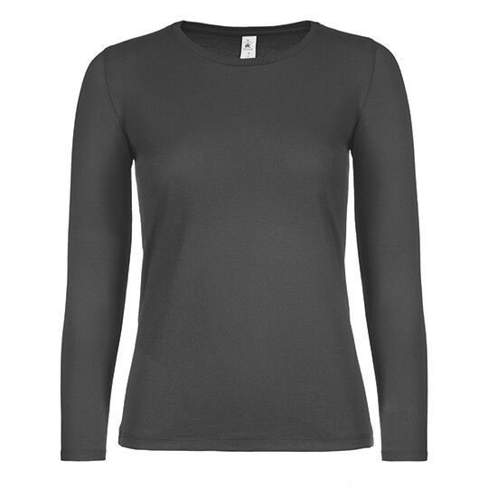 Women´s T-Shirt #E150 Long Sleeve für Damen - bear brown - S-146