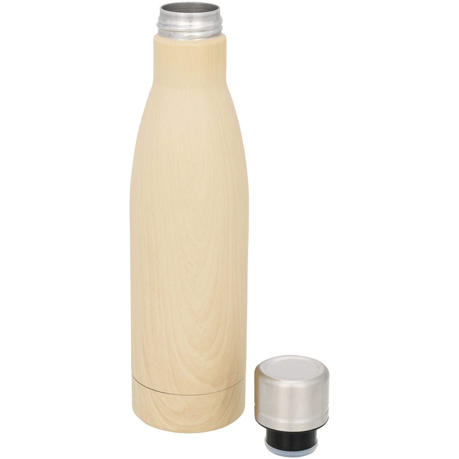 Vasa Kupfer-Vakuum Isolierflasche in Holzoptik, 500 ml - braun-435