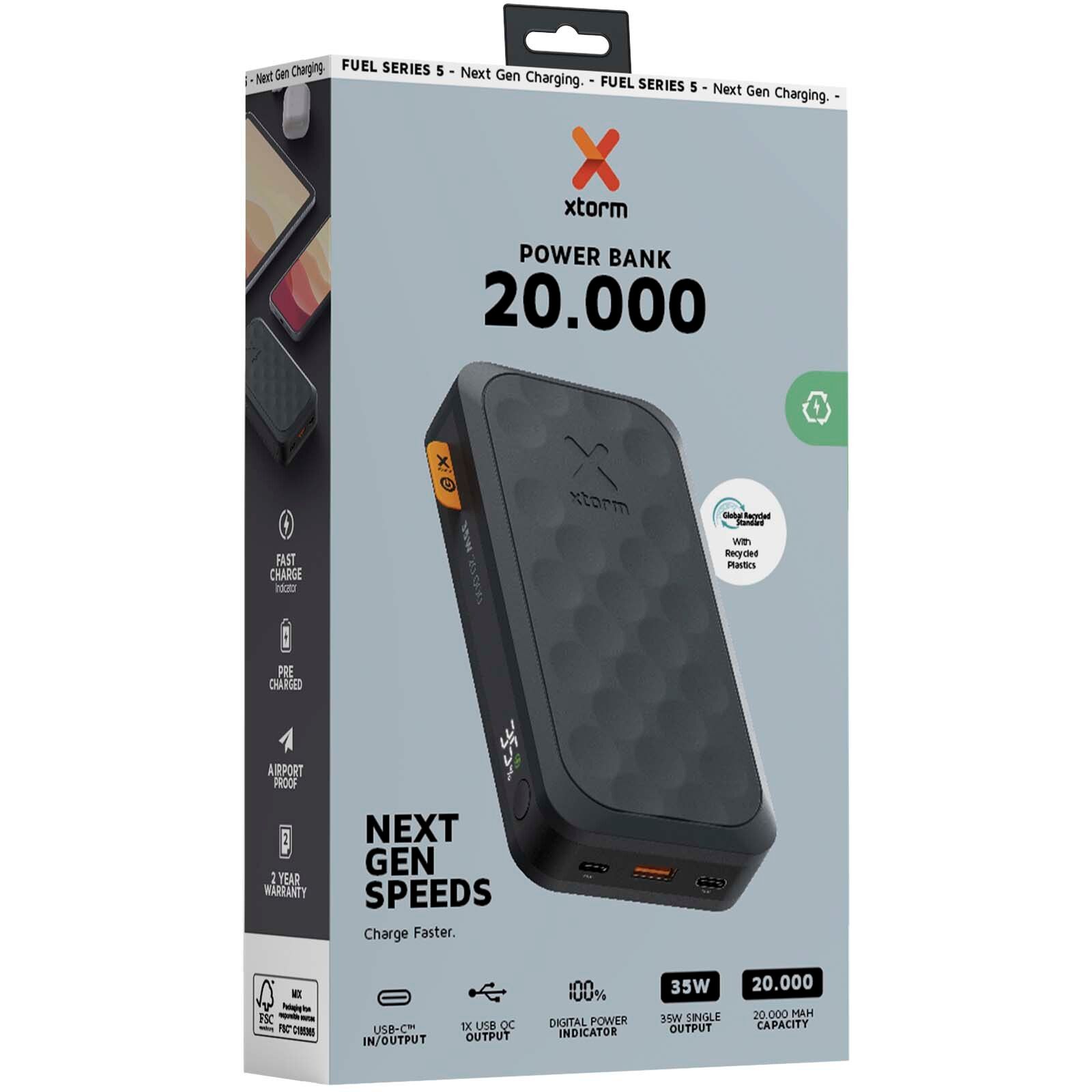 Xtorm FS520 Fuel-Serie 20.000 mAh 35 W Powerbank - mitternachtsschwarz-223