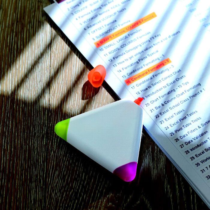 Textmarker TRIANGULO - weiß-857