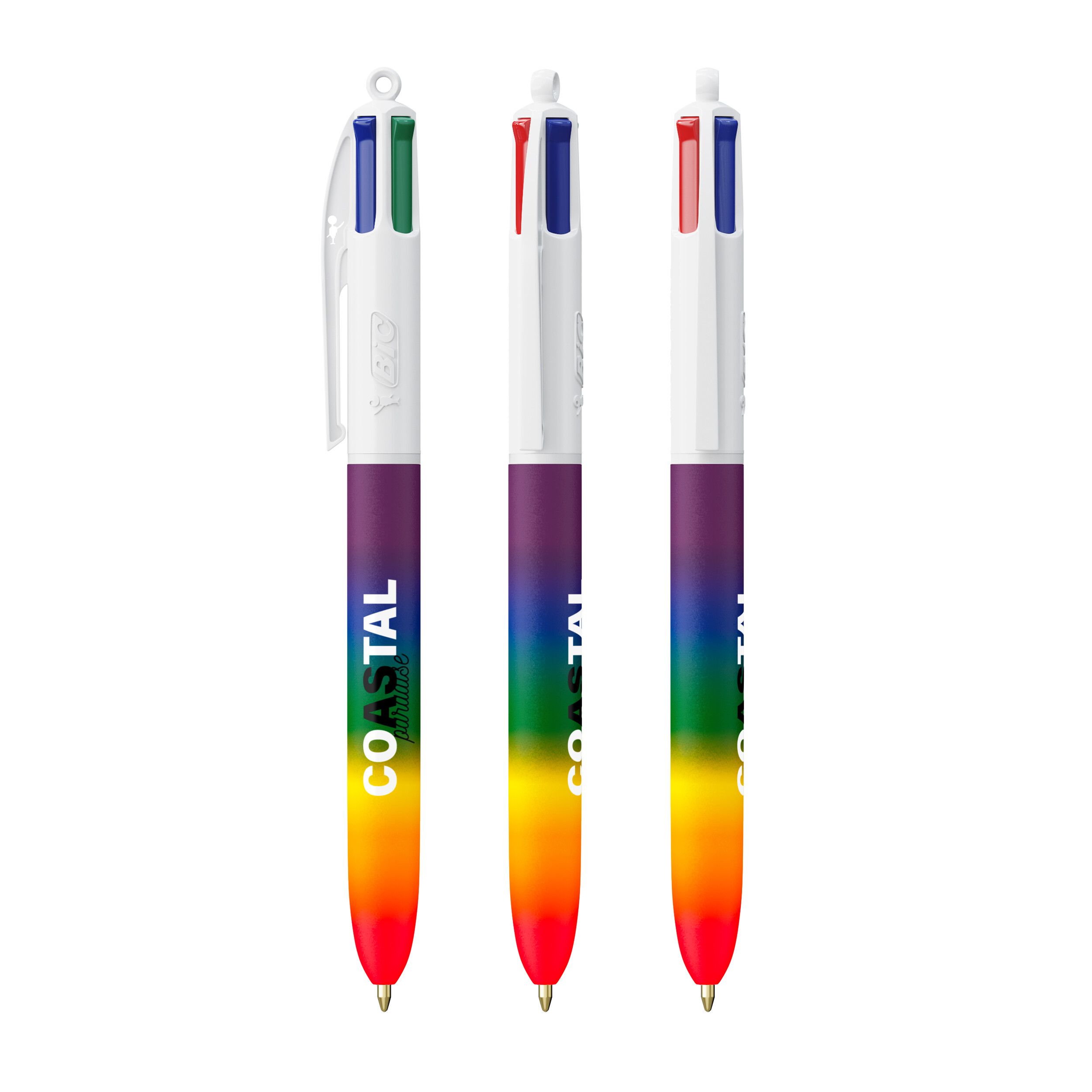 BIC® 4 Colours® Rainbow Decor - weiss - regenbogen-573