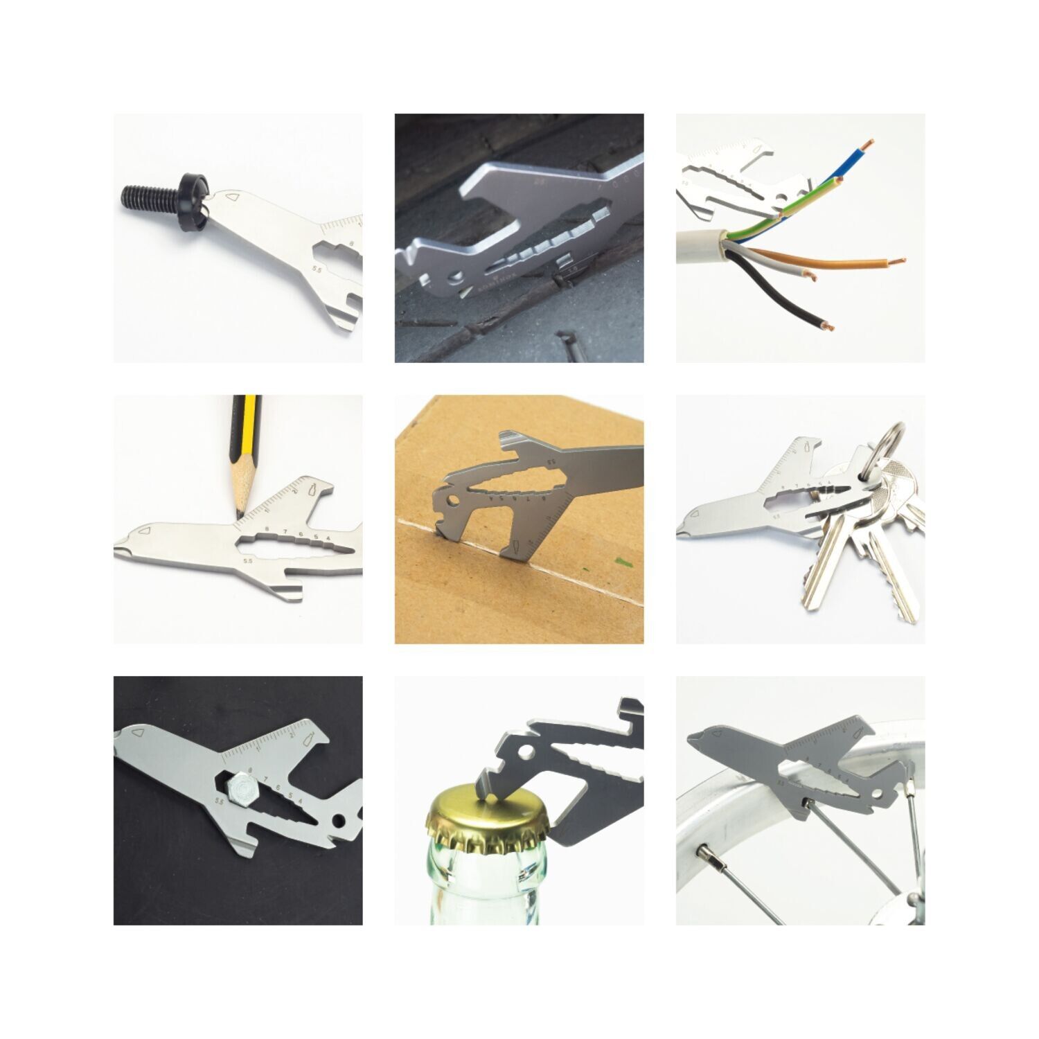 ROMINOX® Key Tool Airplane - 19 functions (Flugzeug)-777