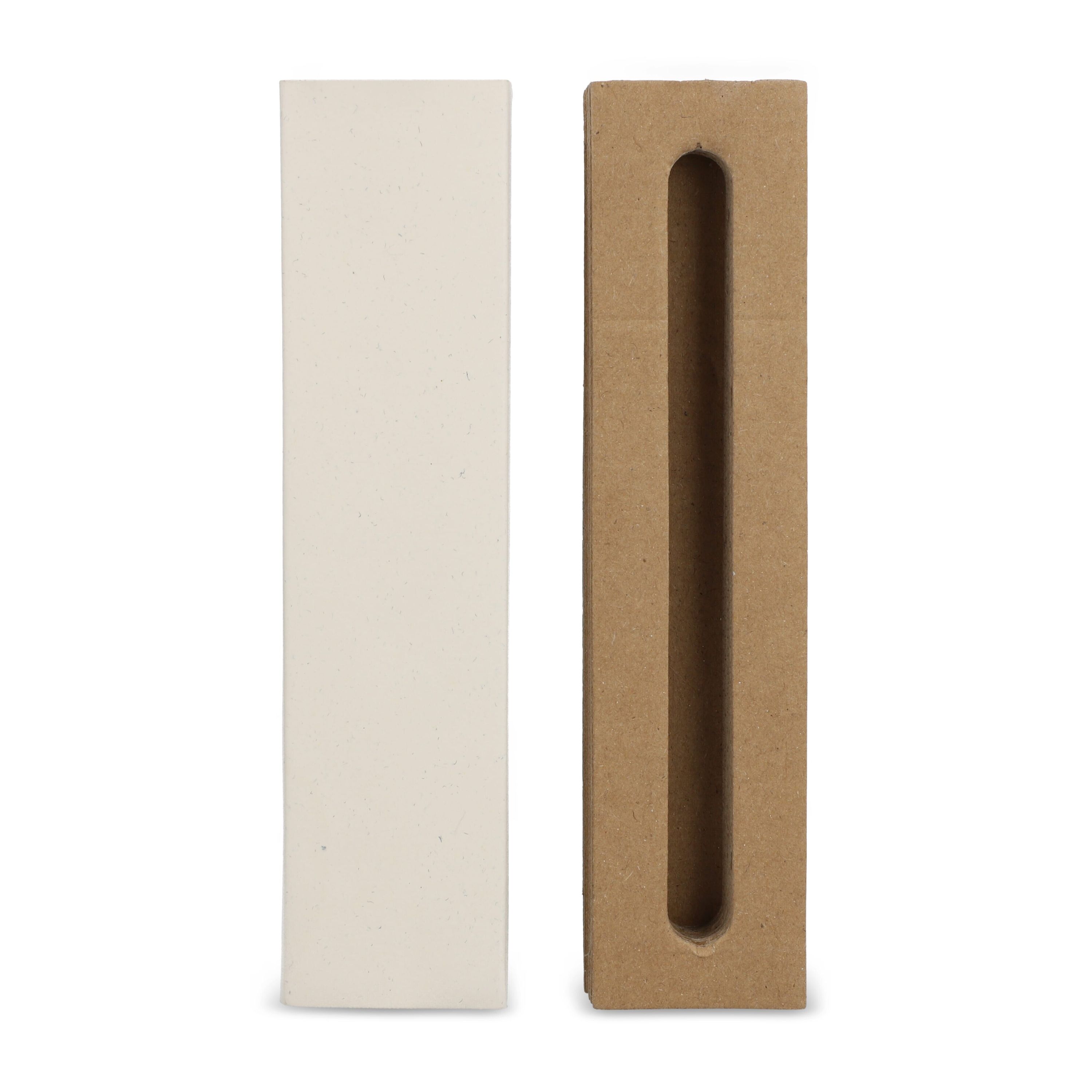 Stiftebox aus recyceltem Milchkarton, 1 Stift - beige-825
