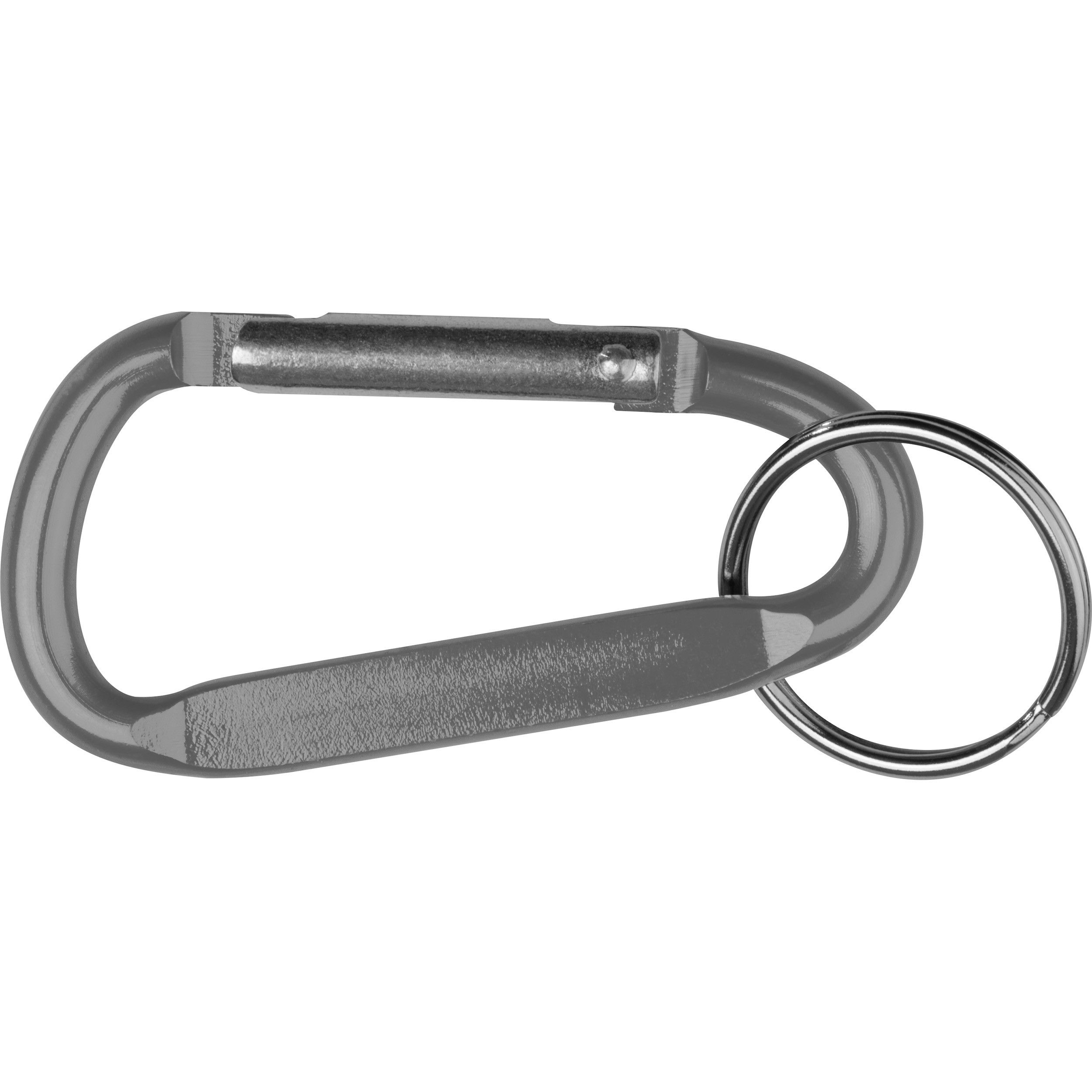 Schlüsselanhänger mit Karabinerhaken - silbergrau-967