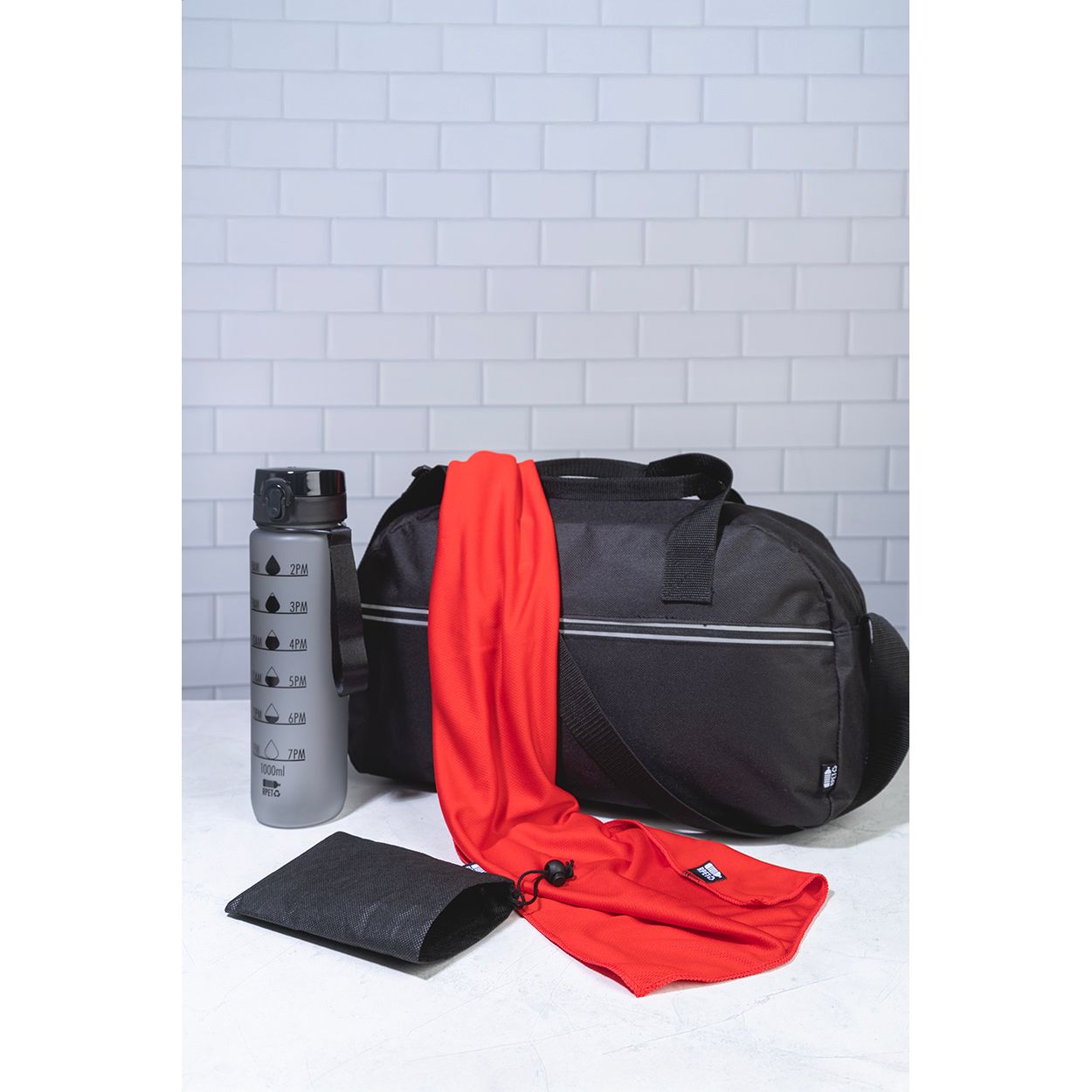 Endure RPET Handtuch - rot-204